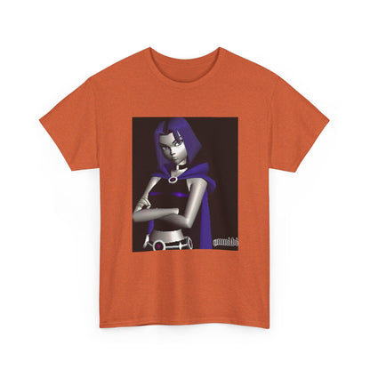 Pixelated Raven Standing Arms Crossed Tee