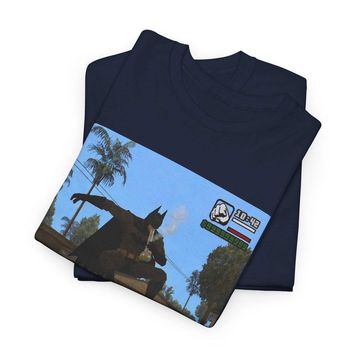 Batman Smoking Bong Skateboard Stunt Tee