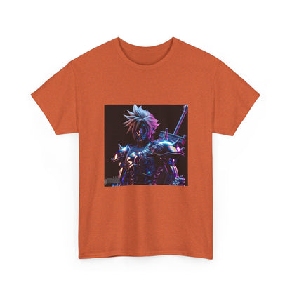 Cyberpunk Warrior With Spiked Hair Tee