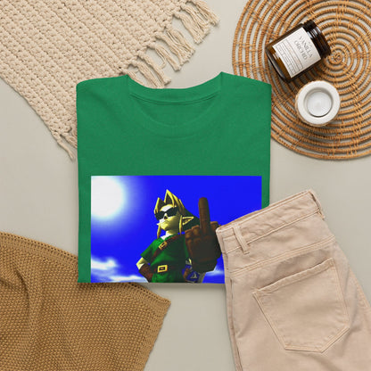 Cool Link Flipping The Bird Tee