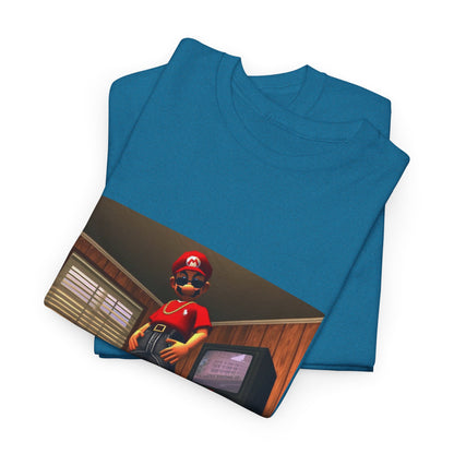 Gangster Mario Chillin' In The Crib Tee