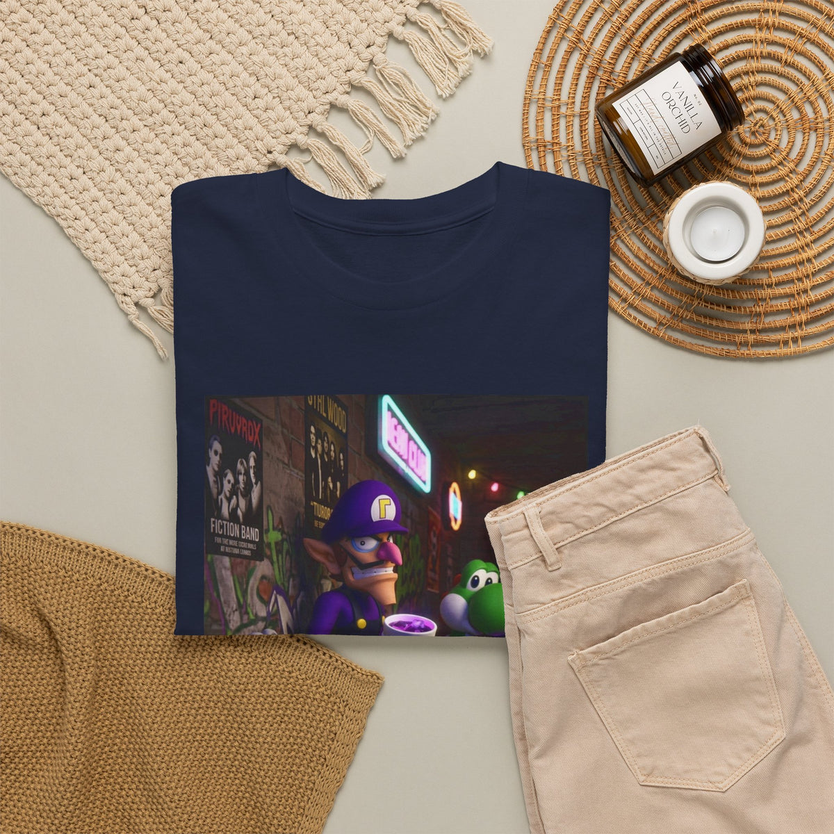 Waluigi, Yoshi, And Dry Bones Leanin' Chill Tee