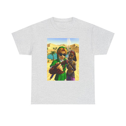 Link And Nabooru Smoking In Desert Tee