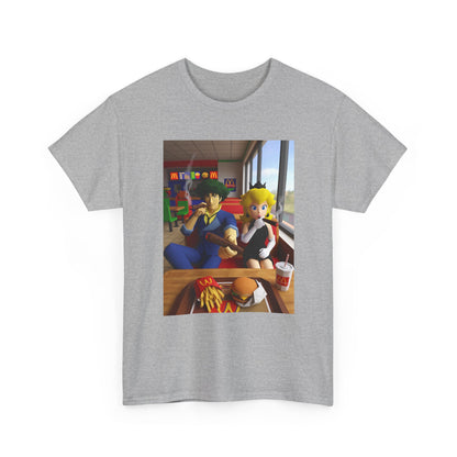 Spike and Peach Smoking Fast Food Tee