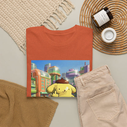 Pompompurin Flipping Bird Skate Park Tee