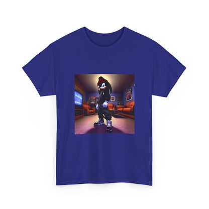 Edgy Hedgehog In Streetwear Drip Tee