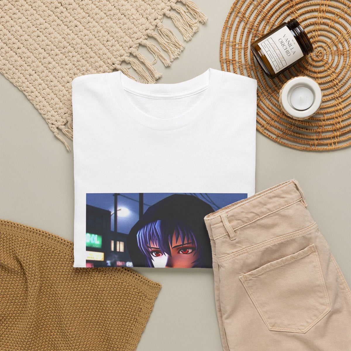 Rei Ayanami cruising GTA San Andreas Tee (Design 2)