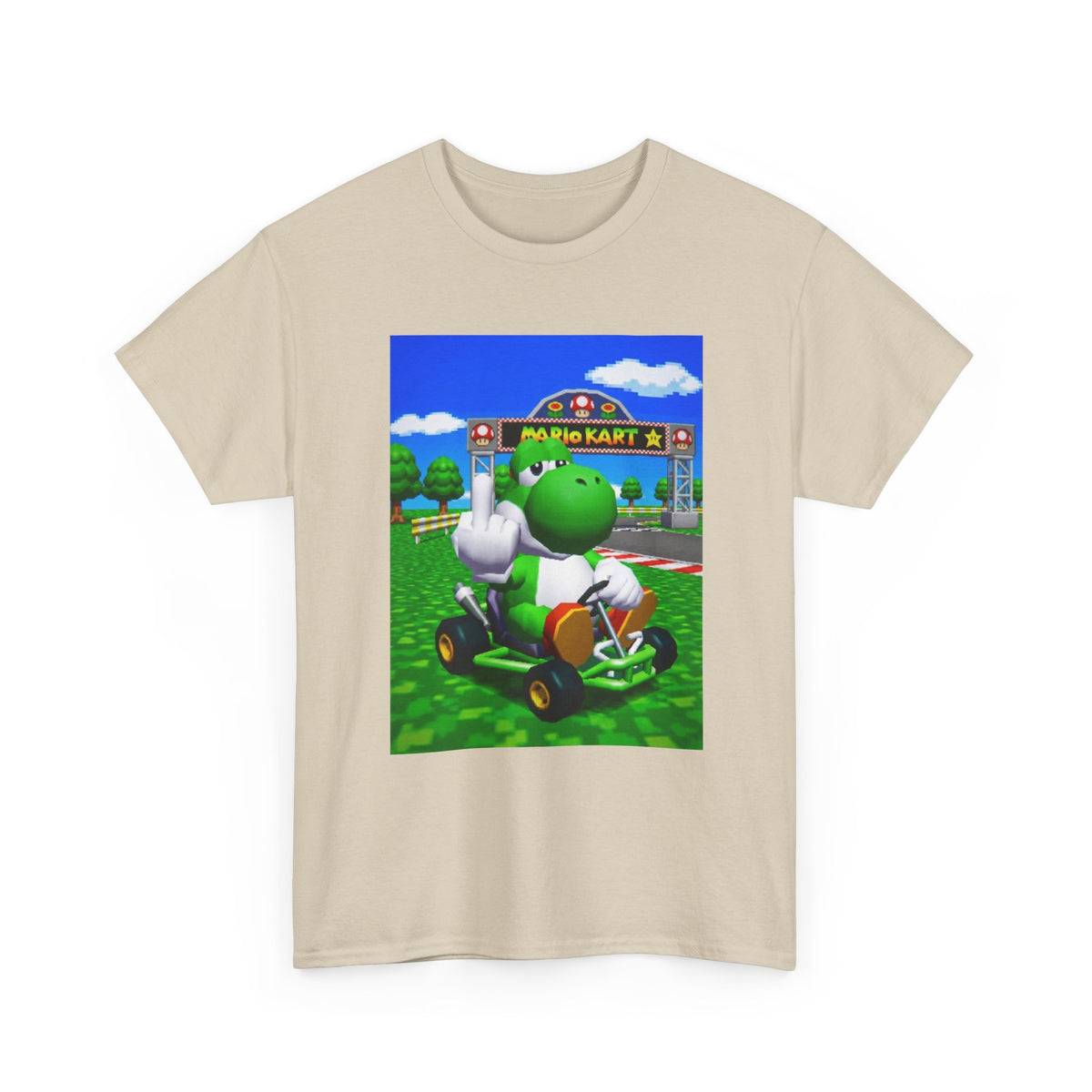 Yoshi Flipping Off In Mario Kart