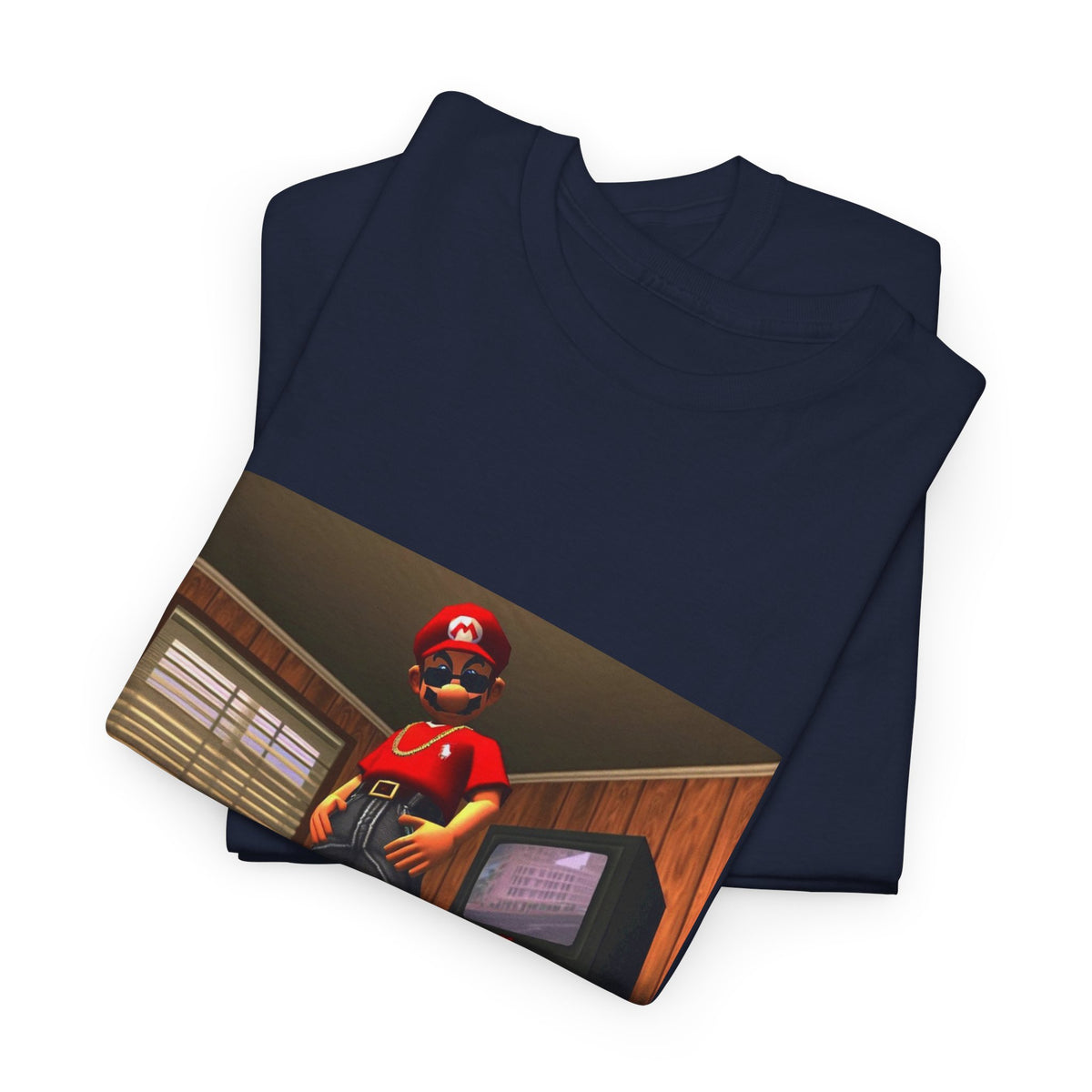 Gangster Mario Chillin' In The Crib Tee