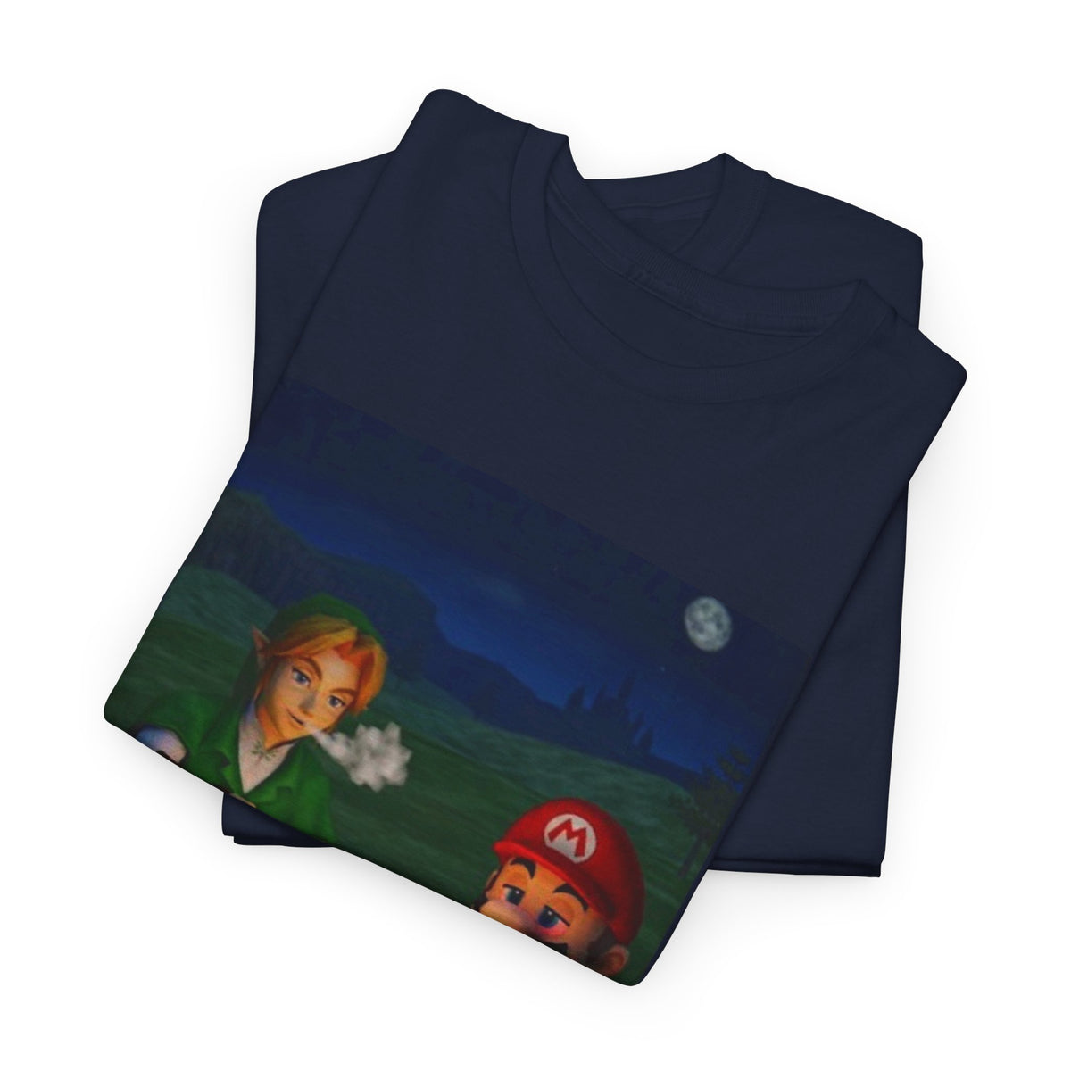 Link and Mario Campfire Smoke Session Tee