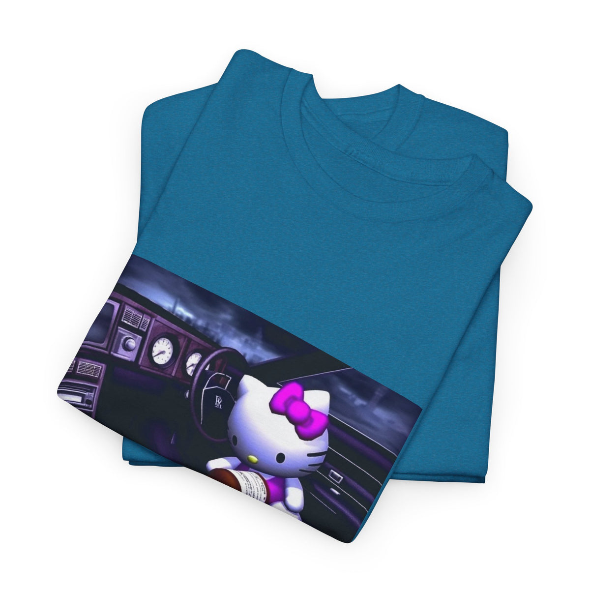 Hello Kitty Pours Lean In Car Tee
