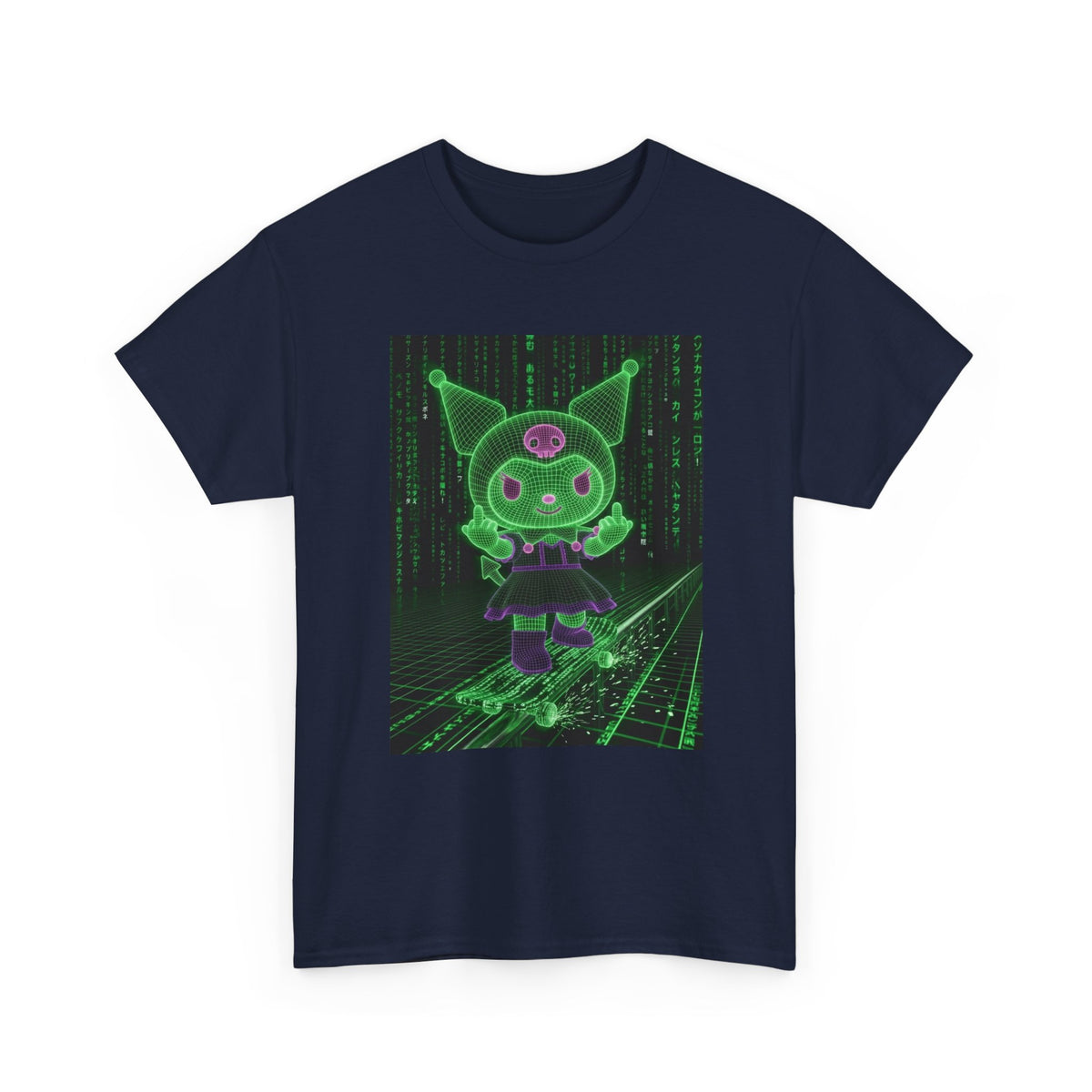 Wireframe Kuromi Skater Grinding Matrix Tee