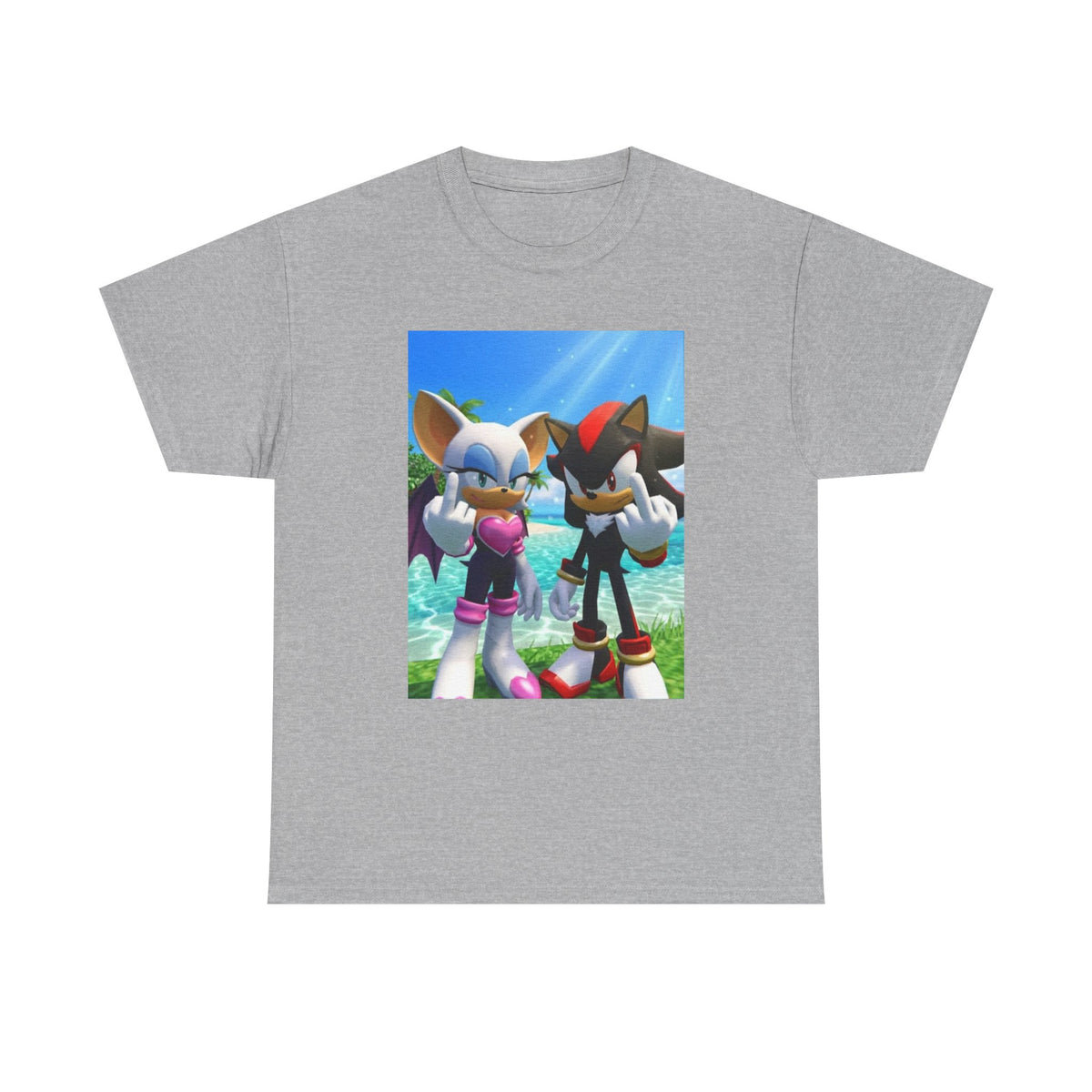 Rouge And Shadow Flipping The Bird Tee (Design 3)