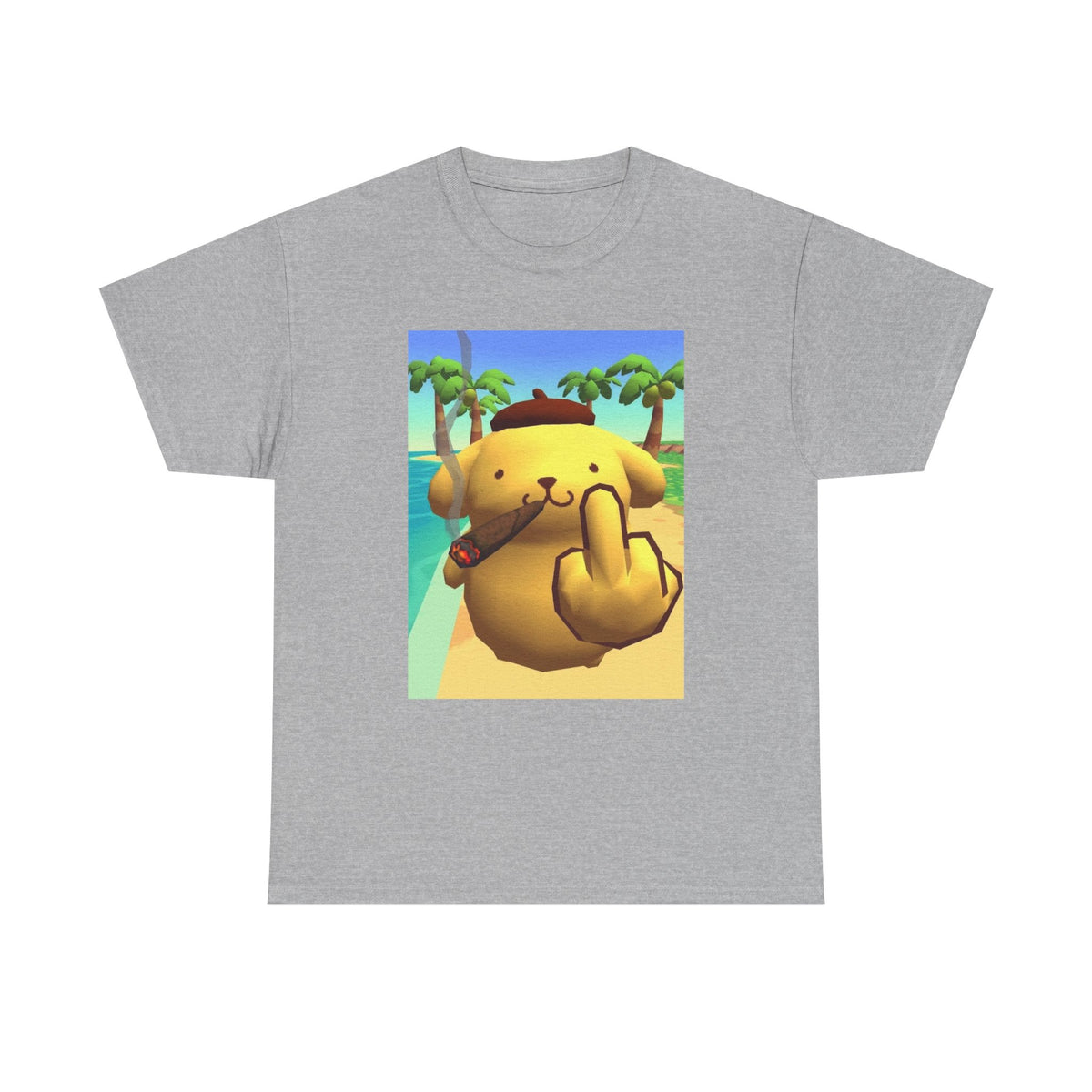 Pompompurin Smoking And Flipping The Bird