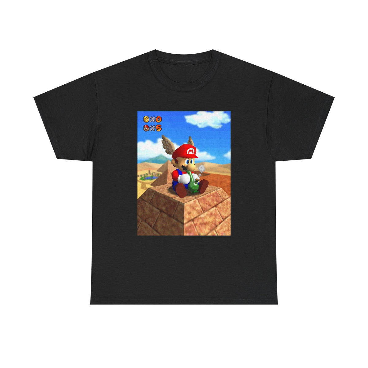 Wing Cap Mario Enjoying The Desert View Tee