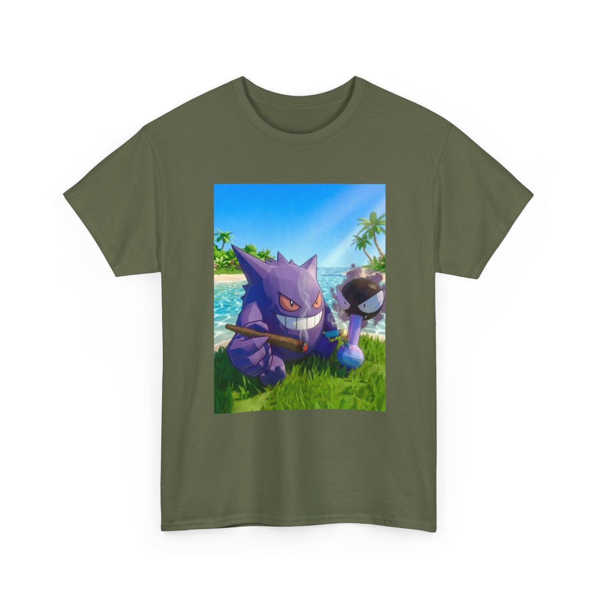 Gengar And Gastly Chilling On Beach Tee
