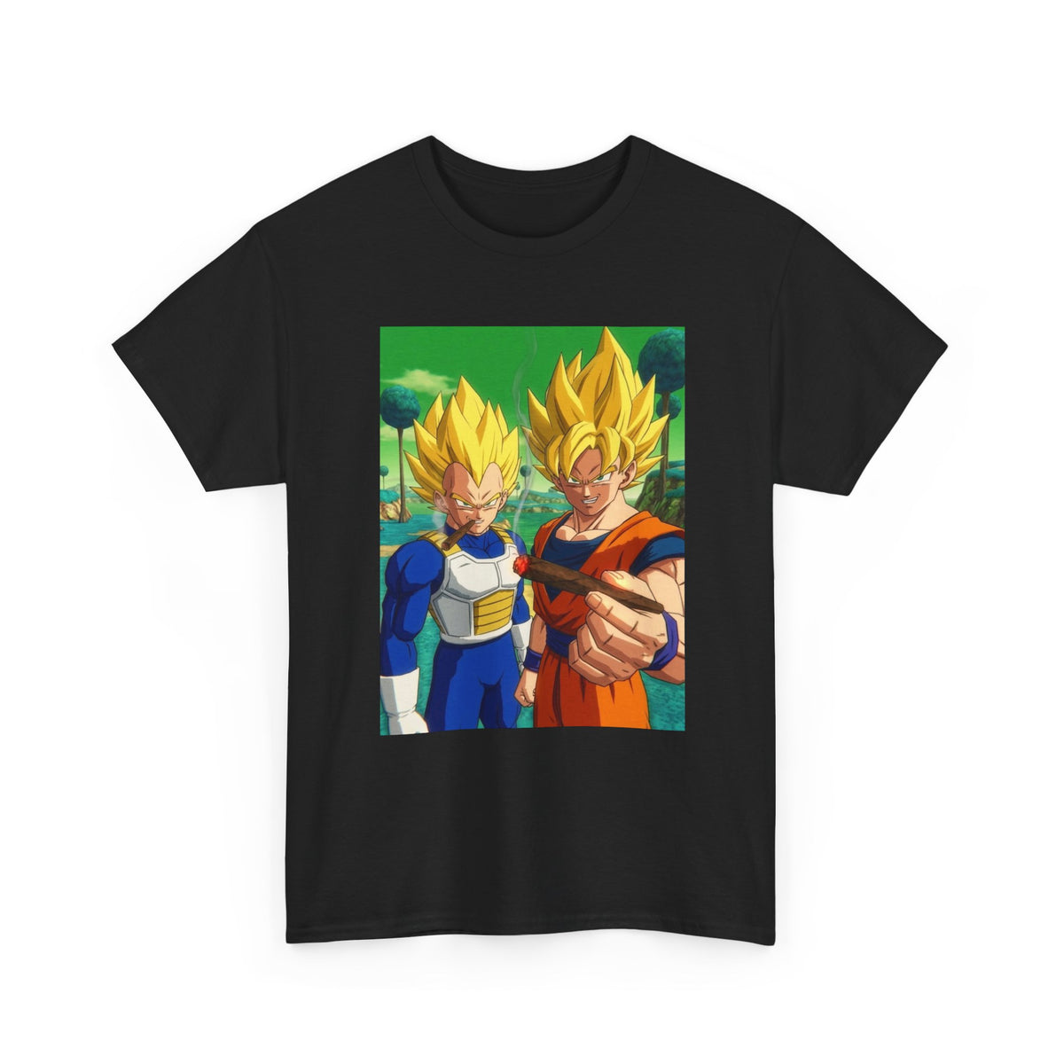 Goku and Vegeta Sharing a Blunt Tee