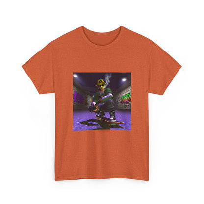 Stoner Link Skateboarding In Graffiti Alley Tee