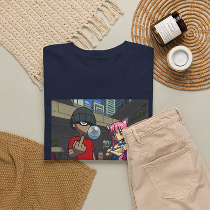 Skater Punk And Kitty Girl In Skater Park Tee