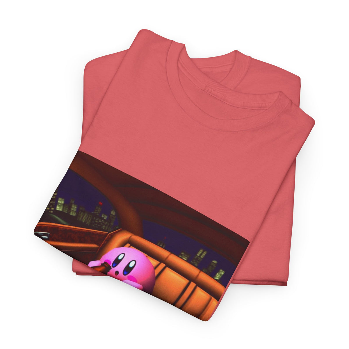 Kirby Sipping Lean In The Car Tee