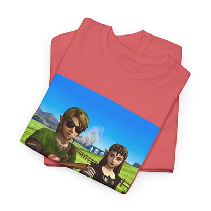 Link And Zelda Passing A Blunt Tee
