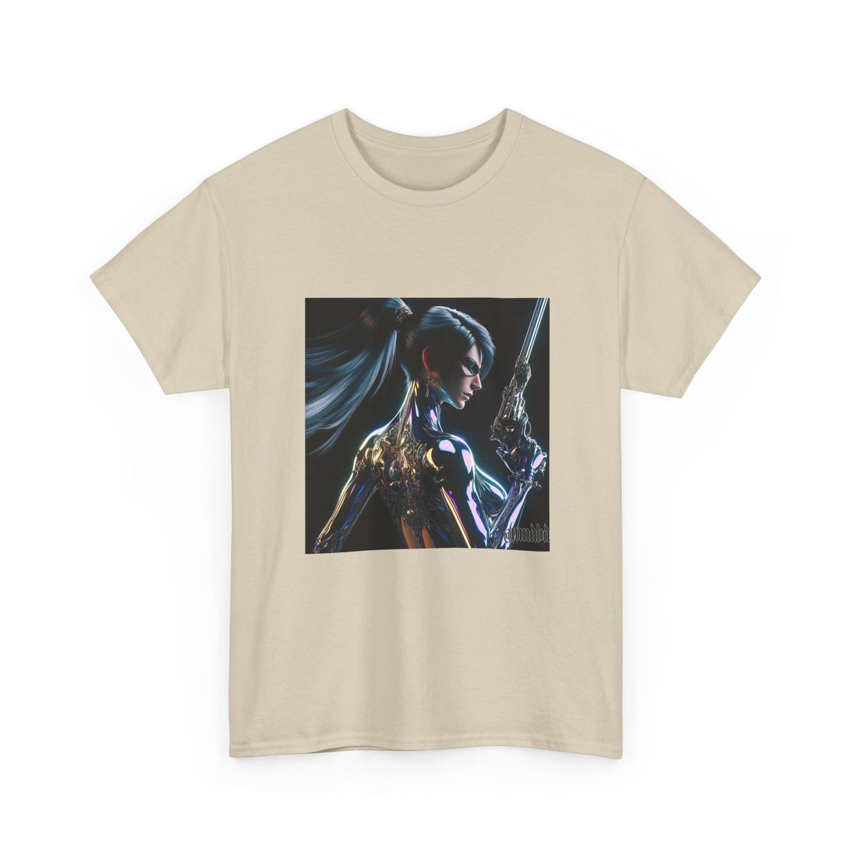 Chrome Huntress With Illuminated Weapon Tee
