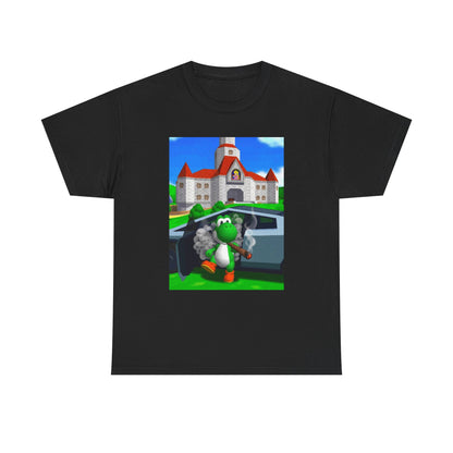 Yoshi Hotboxing Outside Princess Peach's Castle