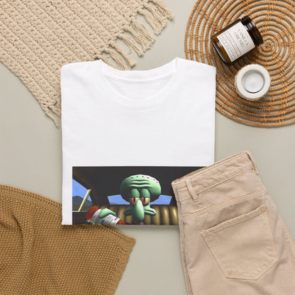 Squidward Pouring Lean In Car Tee