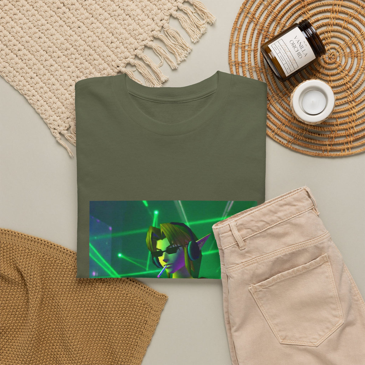 DJ Link Smoking A Blunt At The Club Tee