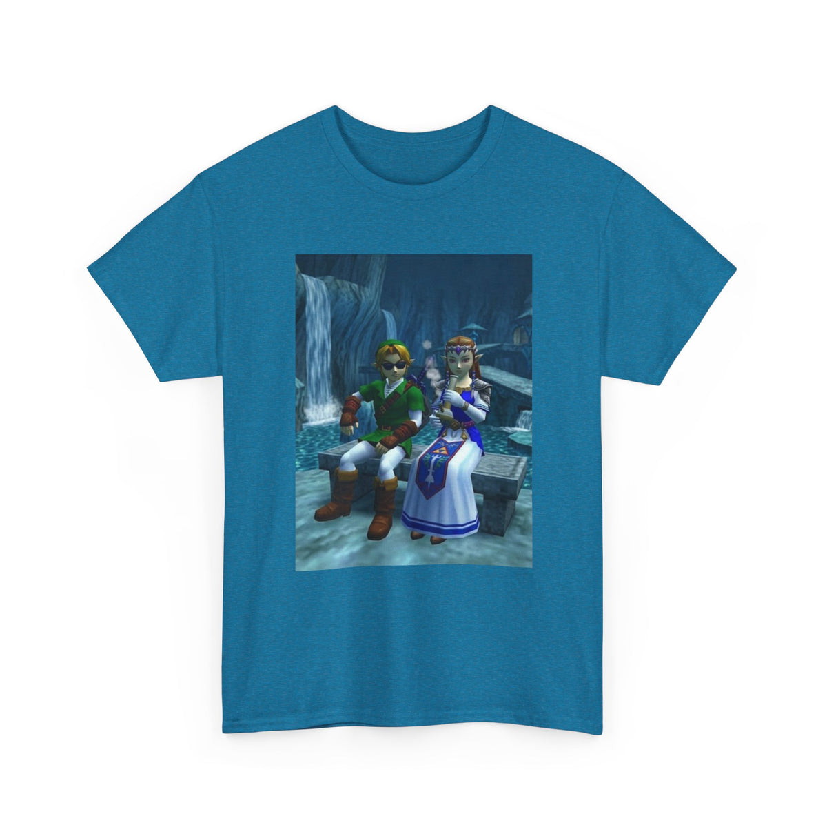 Link And Zelda Chilling With A Bong Tee
