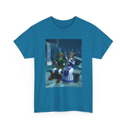 Link And Zelda Chilling With A Bong Tee