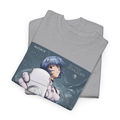 Rei Ayanami Holds PSP Collaboration Tee