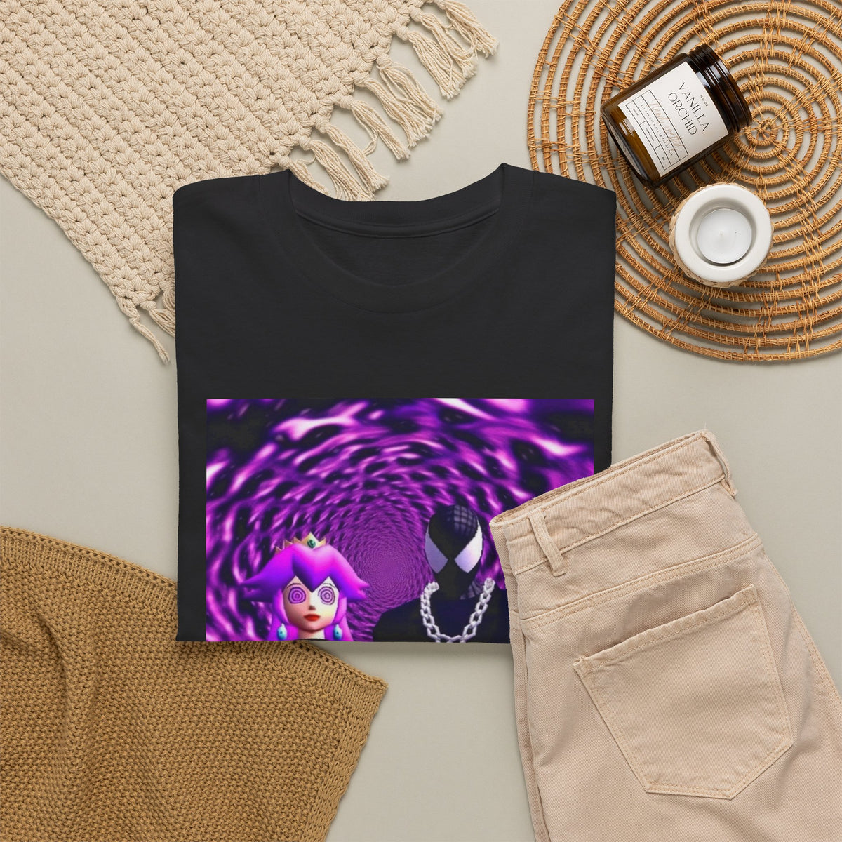 Hypnotized Peach & Sipping Spidey Tee