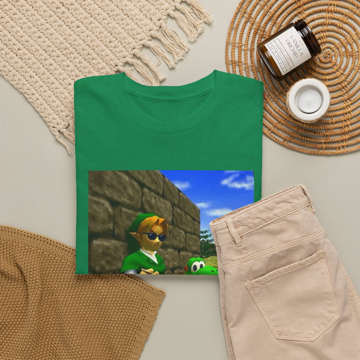 Link and Yoshi Chillin' With Blunts