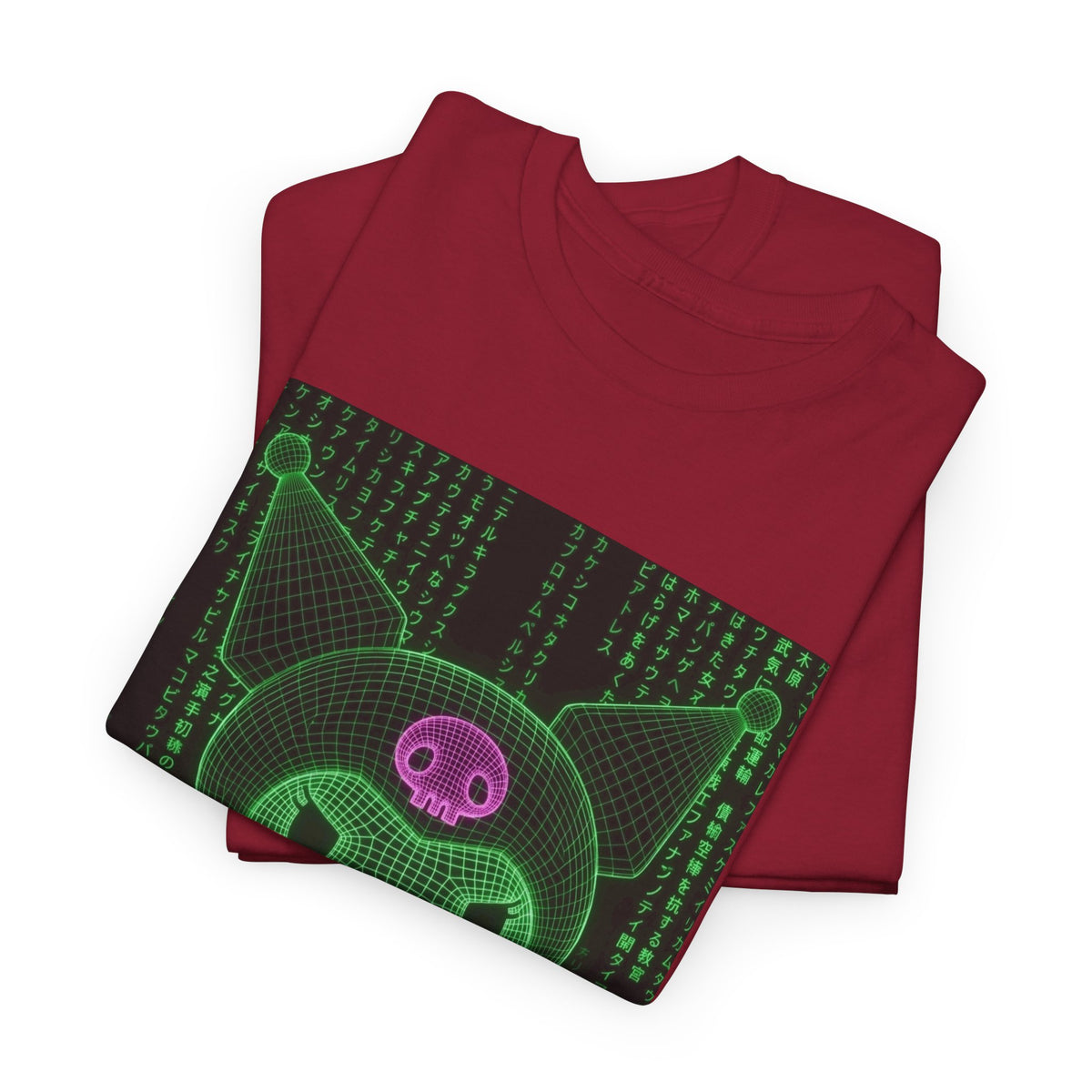 Wireframe Kuromi Flipping The Bird Tee