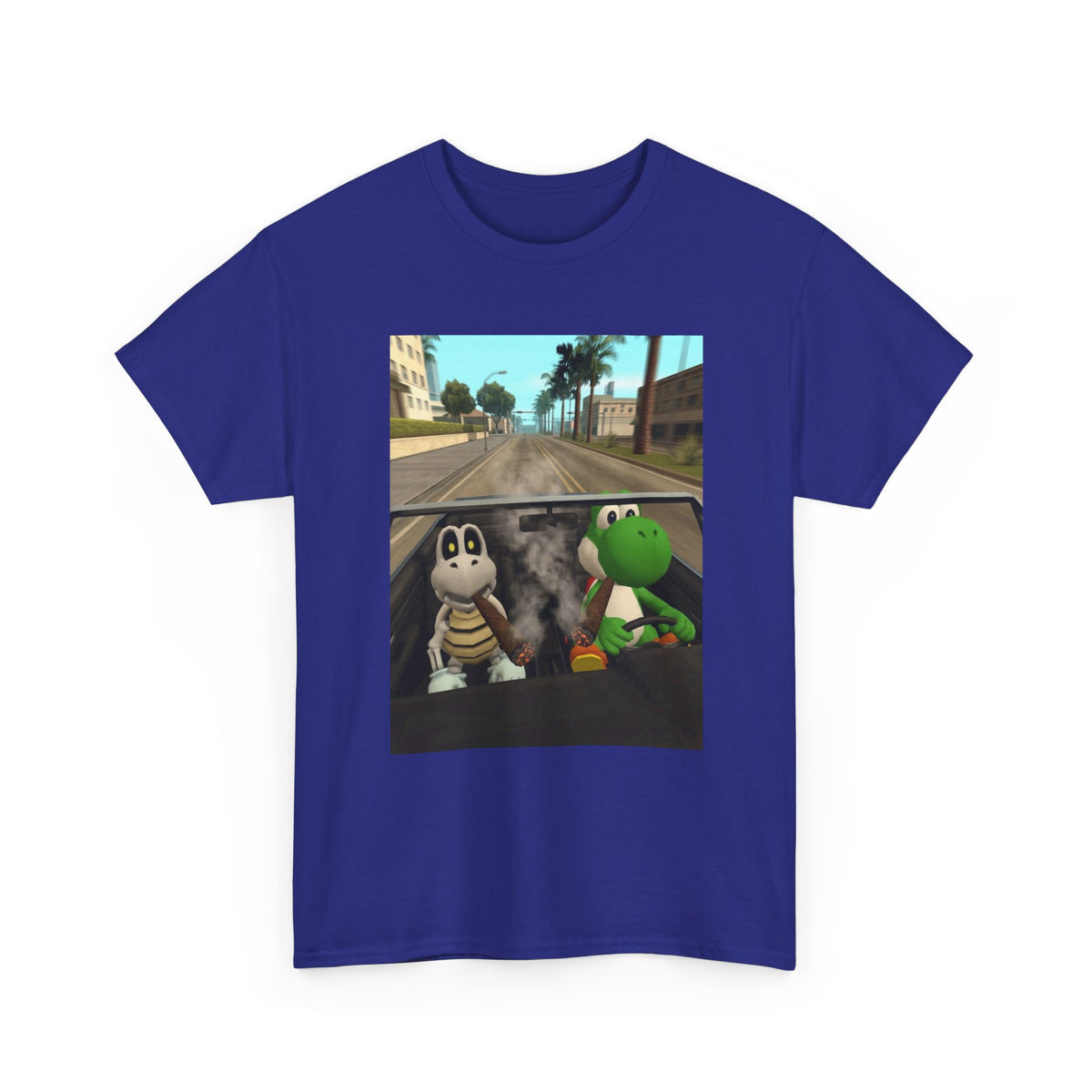 Yoshi And Dry Bones Cruising And Smoking (Design 5)