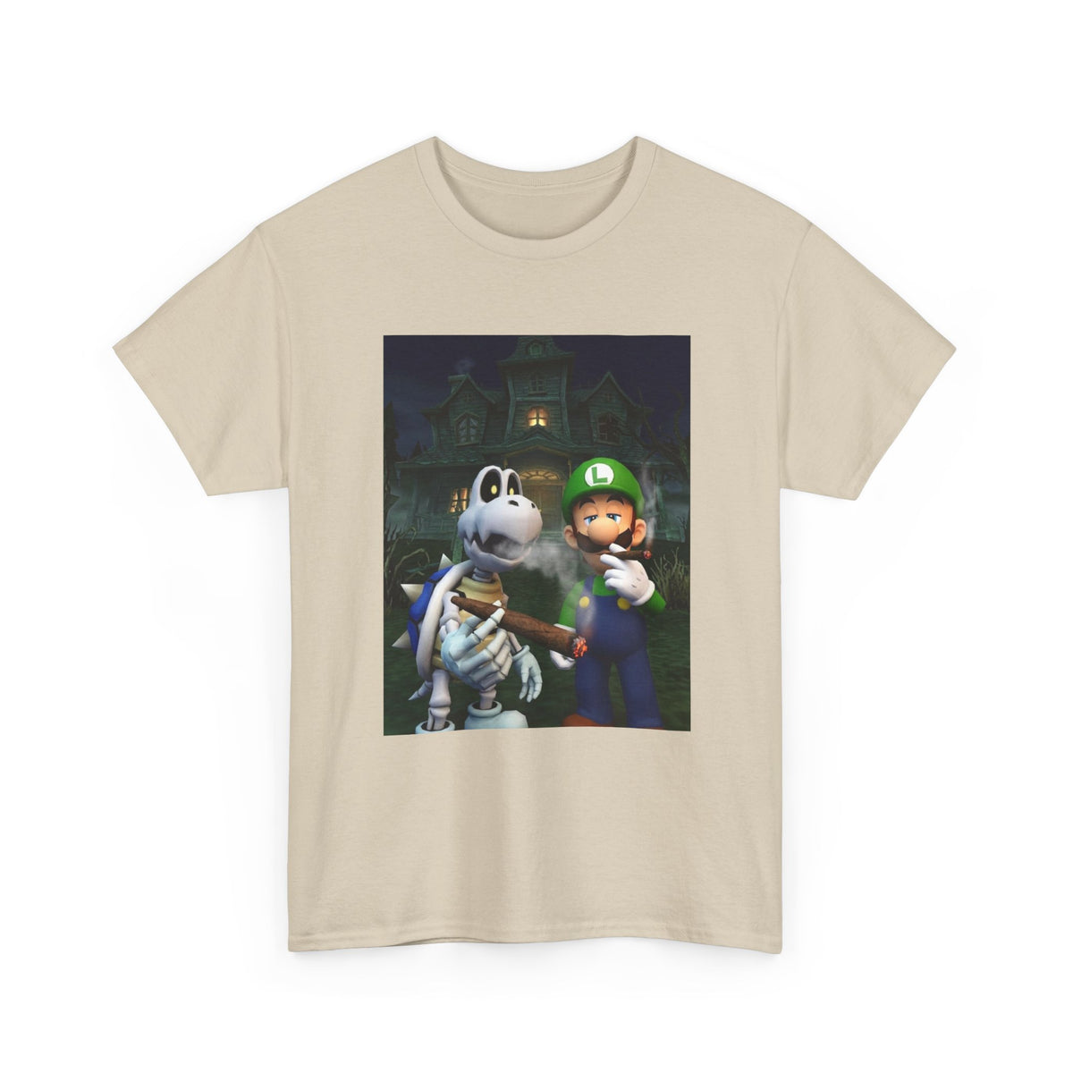 Luigi And Dry Bones Smoking Cigars