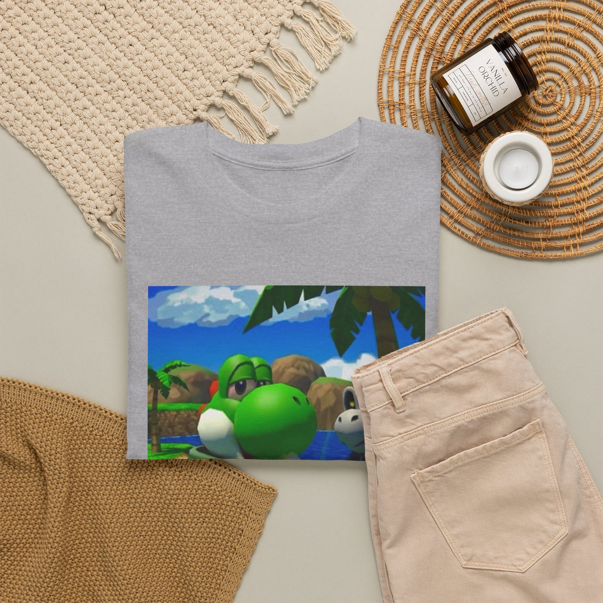 Yoshi And Dry Bones Smoking Blunts Tee