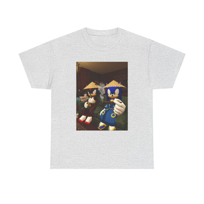 Sonic And Shadow Chilling And Smoking Tee (Design 5)