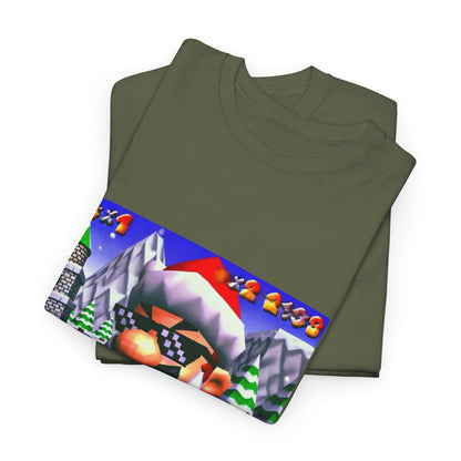 Deal With It Santa Mario Smoking Blunt Tee