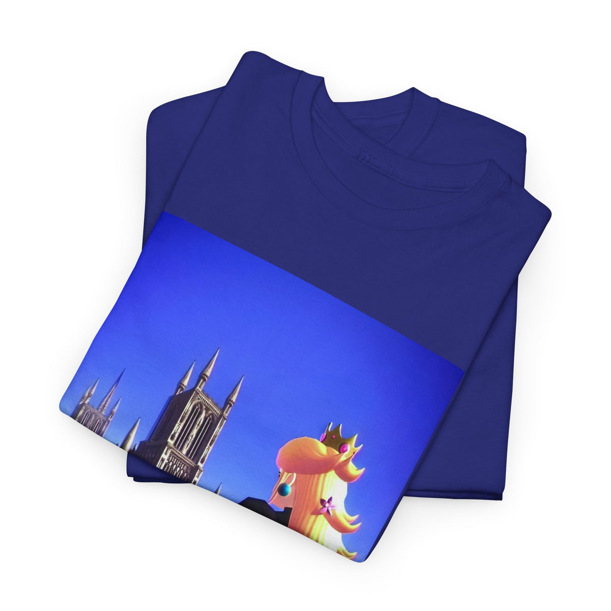 Gothic Princess Peach Gazing At Cathedral