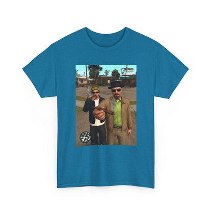 Heisenberg And Jesse Breaking Bad Grand Theft Auto Blunts Tee