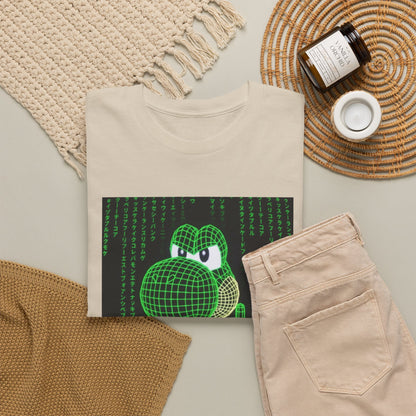 Wireframe Yoshi Flipping The Bird Tee