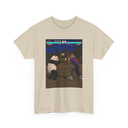 Panda And King Smoking Cigars Street Fight Tee