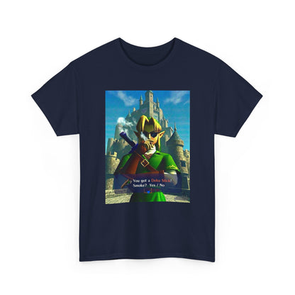 Link Smoking Deku Stick In Hyrule