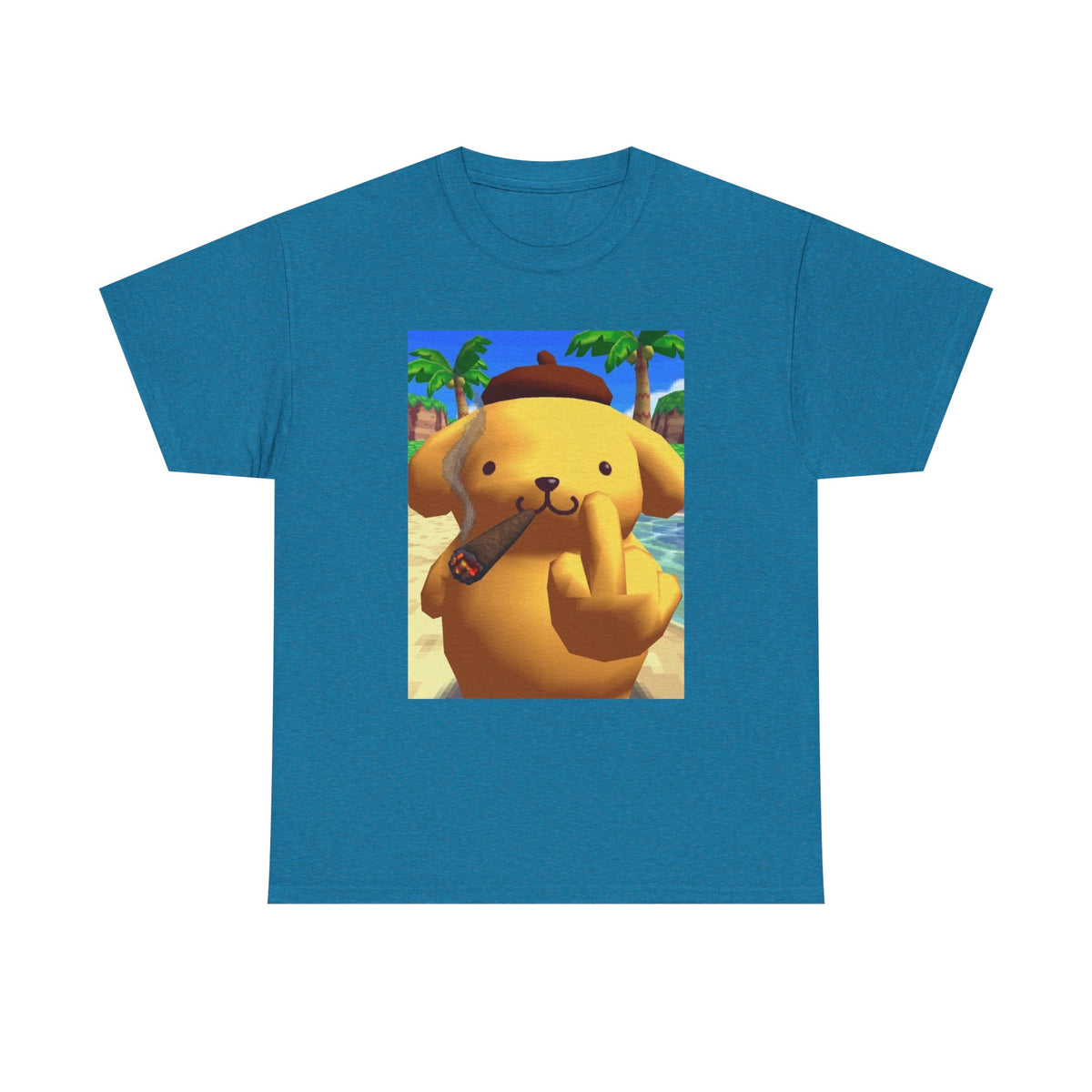 Pompompurin Smoking Blunt & Flipping Off