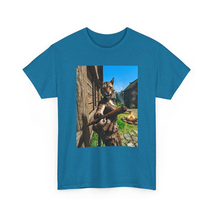 Feline Warrior Igniting Blunt Campfire Tee
