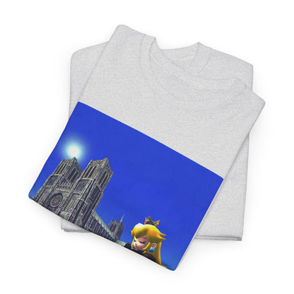 Gothic Princess Peach Praying At Notre Dame