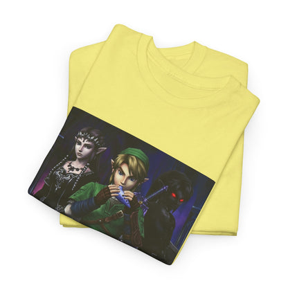 Link Playing Ocarina With Dark Companions Tee