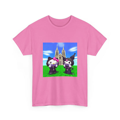 Goth Hello Kitty Kuromi Flipping Off Church